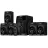 Boxa SVEN AUDIO SYSTEM 5.1 "HT-202" 100W / 20W+5*16W, BLUETOOTH, USB, SD, FM, DISPLAY, RC, BLACK