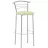 Scaun de bar DP MARCO HOKER CHROME V-18, Piele ecologică, Bej