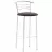 Scaun de bar DP MARCO HOKER CHROME V-4, Piele Ecologică, Negru