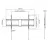 Настенное крепление GEMBIRD TV-Wall Mount for 43 -90"-  "WM-90F-01", Fixed, max. 70 kg, Distance TV to Wall: 29 mm, max. VESA 800 x 400, Black