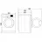 Masina de spalat rufe Whirlpool WRBSS 6249 W EU, Ingusta, 6 kg, 1200 RPM, 12 programe, Alb, Negru, C