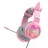 Gaming Casti Havit H2233D, 50MM DRIVER, 20-20KHZ, 20 OHM, 100DB, 2.2M, 3.5MM+USB, RGB, PINK+EARS.
