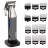 Trimer BABYLISS E996E, 5 setari de lungime, 1.5-25 mm, Gri