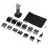 Trimer BABYLISS E996E, 5 setari de lungime, 1.5-25 mm, Gri