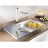 Placa de tocat Blanco SUBLINE, Sticlă, Argintiu, 435 x 240 x 21 mm