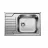 Chiuveta Blanco Dinas XL 6 S ( 525121 ), Inox, 78 x 50