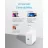 Зарядное устройство Anker PowerPort III Pod 65W, USB-C, PowerIQ 3.0, PPS, 3 travel plugs included (US/UK/EU), white