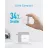 Зарядное устройство Anker PowerPort III Pod 65W, USB-C, PowerIQ 3.0, PPS, 3 travel plugs included (US/UK/EU), white