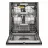Masina de spalat vase incorporabila Whirlpool W8I HF58 TU, 14 seturi, 8 programe, Bej, B