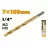 Burghiu Tolsen PENTRU METAL HSS-M2 COADA HEX, 7 x 109 mm