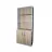 Dulap ANDRA VITRINA MAPE BIROU 800X450X1900, PAL, Alb, Lemn