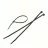 Colier din nailon Tolsen 7,6X370MM NEGRU