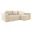 Canapea de colt Artvent MODEL 3 ALEXANDER, Stofa, Crema