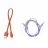 Casti cu fir si microfon JBL T770NC, Purple, On-ear, Adaptive Noise Cancelling with Smart Ambient