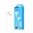 Casti cu fir Ksiga EARPHONE WITH MIC 3.5MM KSC-403 FEILE, WHITE