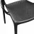 Scaun DP TINA~BLACK DC-226, Polipropilen, Negru