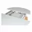 Masa DP MARS WHITE 1000(380)*H750, MDF, Alb