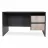 Masa de birou ANDRA CU 1 CASETIERA, Gri inchis, 130x70x75