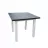 Masa MLAND MAX 8 LAMINAT 80 X 80/160, PAL melaminat, Grafit, Alb