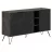 Comoda MLAND CLARA CONSOLE - DARK BROWN - BENDIR, PAL, Maro inchis, Negru