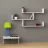 Polița MLAND TIBET BOOKCASE - WHITE, Alb, 120 x 66 x 23