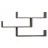 Полка MLAND TIBET BOOKCASE DARK COFFEE, Коричневый, 120 x 66 x 23