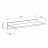 Полка MLAND SIMPLE SHELF, Белый