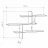 Polița MLAND LEO WALL SHELF - OAK, Stejar, 123 x 22 x 80.5