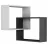 Полка MLAND RING CORNER BOOKCASE - WHITE - ANTHRACITE, Белый, Антрацит, 68 x 60 x 20