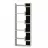Etajera MLAND OPPA BOOKCASE, Alb, Antracite