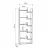 Etajera MLAND OPPA BOOKCASE, Antracite, Alb
