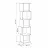 Etajera MLAND PIRI BOOKCASE, Alb, Mocha