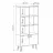 Шкаф MLAND BENE BOOKCASE, ЛДСП, Дуб, Белый