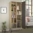 Шкаф MLAND JEDDA BOOKCASE, ЛДСП, Дуб, Антрацит