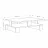 Masa cafea MLAND MANSU COFFEE TABLE - ANTHRACITE, Antracit