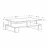 Masa cafea MLAND MANSU COFFEE TABLE - RETRO, Gri