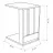 Журнальный кофейный столик MLAND EDI SIDE TABLE, Антрацит