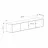 Tumba pentru TV MLAND SPARK TV UNIT - HITIT - LAGINA, Gri, Lemn
