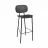 Scaun de bar DP FLAMINGO~BLACK, Negru
