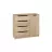 Comoda PEHOTIN «К-4+1 ЭКО», Stejar Sonoma, 90 x 38 x 100