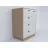 Comoda Emobite CU SERTARE, Alb, Stejar Sonoma, 50 x 90 x 110