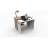Masa de birou Emobite TRANSFORMER 3.0, Alb, 112 x 87 x 55