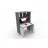 Masa de birou Emobite TRANSFORMER 2.0, Alb, 150 x 90 x 45