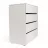 Comoda ANDRA CU 4 SERTARE, Alb, 110x90x51