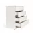 Comoda ANDRA CU 4 SERTARE, Alb, 110x90x51