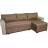 Canapea de colt Mobilier
 "VICTORIA CLASIC" LUX 03+HAITI 03 PIK 1, Maro, Pudra, 255x155x76