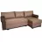Canapea de colt Mobilier
 "VICTORIA CLASIC" LUX 03+HAITI 05 PIK 1, Maro, 255x155x76