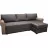 Canapea de colt Mobilier
 "VICTORIA CLASIC" LUX 19+HAITI 04 PIK 1, Gri, Bej, 255x155x76