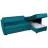 Canapea de colt Mobilier
 "VICTORIA-5" ONTARIO37+MANILA37, Turcoaz, 235x155x73