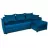 Canapea de colt Mobilier
 "VICTORIA-5" ONTARIO26+MANILA26, Albastru, 235x155x73